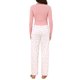 thumbnail image 3 of Conjunto de Pijama de 2 Piezas para Mujer INSPIRE CHIC con Ribete de Encaje, Manga Larga, Estampado de Corona, Acanalado, Ropa de Dormir con Volante en el Dobladillo L rosa, 3 of 6