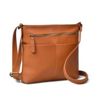Cartera Crossbody Sharo Marrón Claro