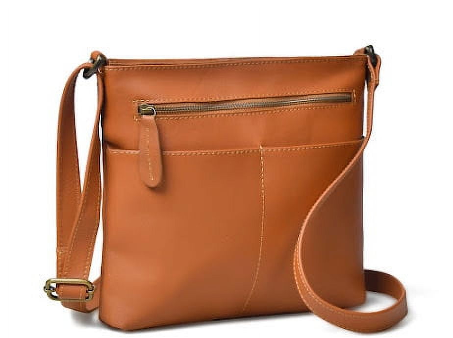 Cartera Crossbody Sharo Marrón Claro
