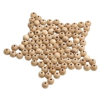 Bothyi - 50X Cuentas De Madera Cuentas De Madera Para Suministros De Decoración Navideña Para Fiestas En Casa 18Mm