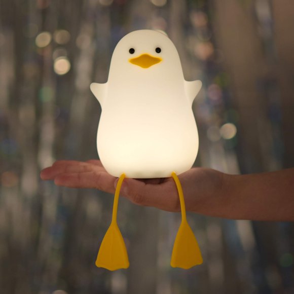 Luz nocturna YuanDian Cute Duck Silicone para dormitorio infantil