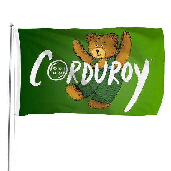 Bandera de Corduroy Impresa Desmarcar 120x180cm