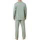 thumbnail image 3 of INSPIRE CHIC Conjunto de Pijamas para Hombre de 2 Piezas con Bolsillo y Patrón de Manga Larga M Verde Claro, 3 of 5