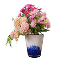 Homeessentials - Florero De Vidrio Fabricado En Polonia 16 Cm Cobalto