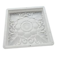 Magideal - 1Pc Cement Tooling Square Vintage Decorative Reusable Pp Landscape Diy Paver Concrete For Garden Floor Tile Path Walkway Patio Stepping Stones