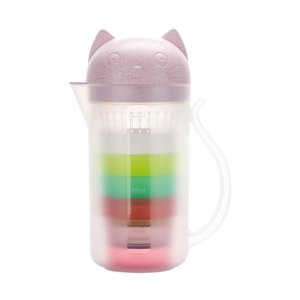 Magideal - Contenedor De Bebidas Jarra De Bebidas Jarra De Bebidas Con Tazas Jarra De Té Helado Para Agua Fría/Caliente Jugo Café, Fiesta En Casa Rosa