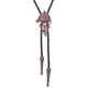 thumbnail image 2 of Bolo Tie, Wolf Leather Rodeo Gift Native Alloy vintage Ajustable Disfraz para Navidad Cumpleaños Hombres Mujeres , marrón, 2 of 5