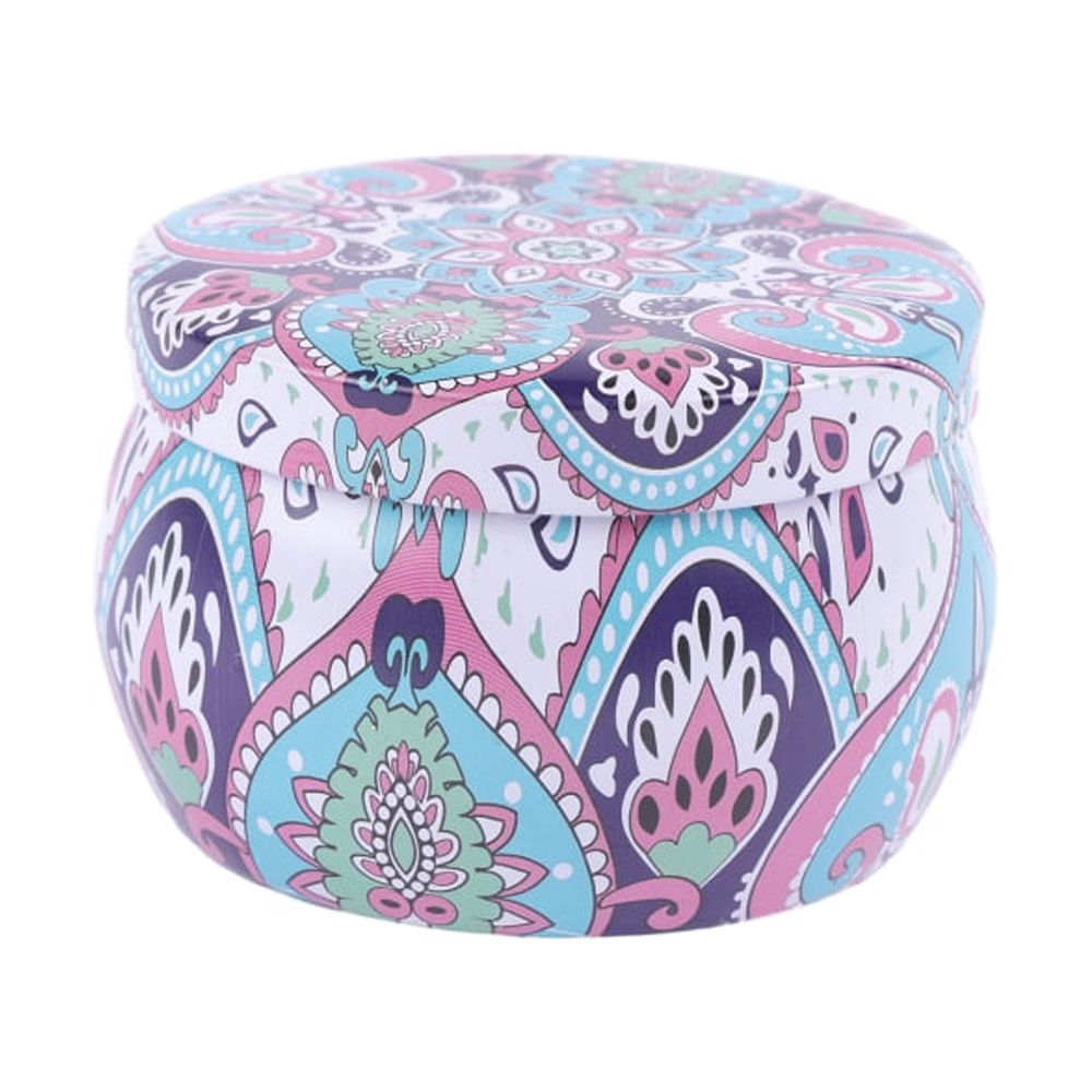 Homewell - Vela Caja Metal Azul 5*7Cm