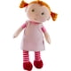 thumbnail image 2 of HABA Snug Up Roya Muñeca suave 10 con coletas rojas borrosas cara bordada vestido rosa, 2 of 3