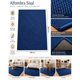 thumbnail image 5 of Alfombra Moderna Sisal 240x200 cm Azul Oscuro Textura Trenzada, 5 of 6