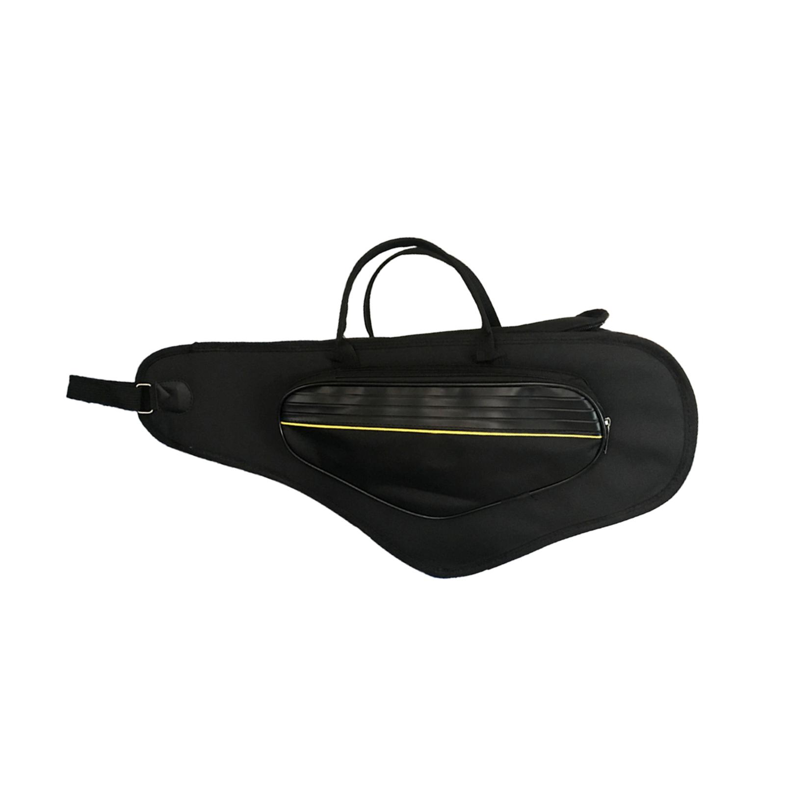 Magideal - Bolsa De Almacenamiento Portátil Para Saxofón Alto, Mochila Con Estuche Protector, Estuche Para Saxofón , Negro Y Amarillo