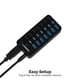 thumbnail image 3 of Hub USB SABRENT HB-BUP7 de 7 puertos USB 3.0 con adaptador de corriente, 3 of 6