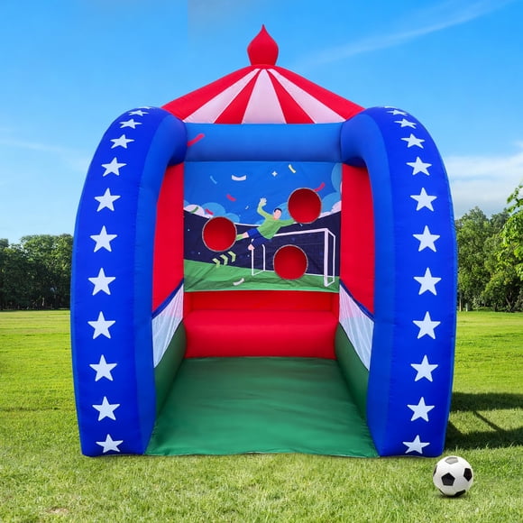 Juego de fútbol inflable OZIS de 198 x 198 x 274 cm con pelota y soplador
