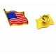 thumbnail image 3 of Peluca Donald de Disfraz ALLAURA, alfiler con la bandera y corbata roja para adultos, 3 of 3