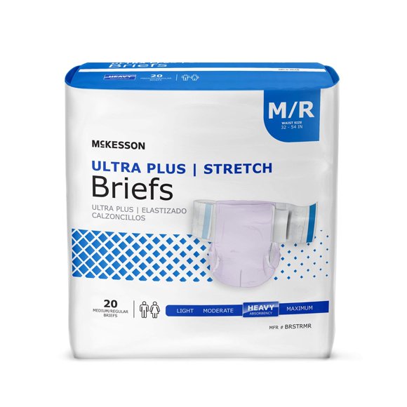 Calzoncillos para incontinencia McKesson Ultra Plus Stretch 20 Ct M/R