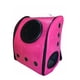 thumbnail image 2 of Bolso Mochila Porta Perros Jaula Cuero Transporte Perro Gato Fucsia Cuero, 2 of 4