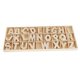 thumbnail image 1 of 156 Piezas De Letras De Madera Artesanal Alfabeto De Madera Natural Con Bandeja De Almacenamiento De Madera, 1 of 5