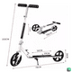 thumbnail image 2 of Scooter Monopatín De Pie Plegable Ajustable Jovenes Adultos Plateado, 2 of 2