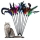 thumbnail image 1 of Varita de Plumas para Gato YUBONUS 40 cm Pack de 10 con Campana, 1 of 5