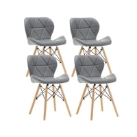 Moadchile - Pack 4 Sillas Radar Eames Grises