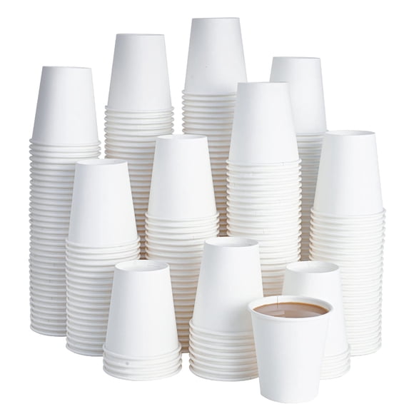 Taza de café desechable de papel LITOPAK, 300 ml, 270 unidades, color blanco