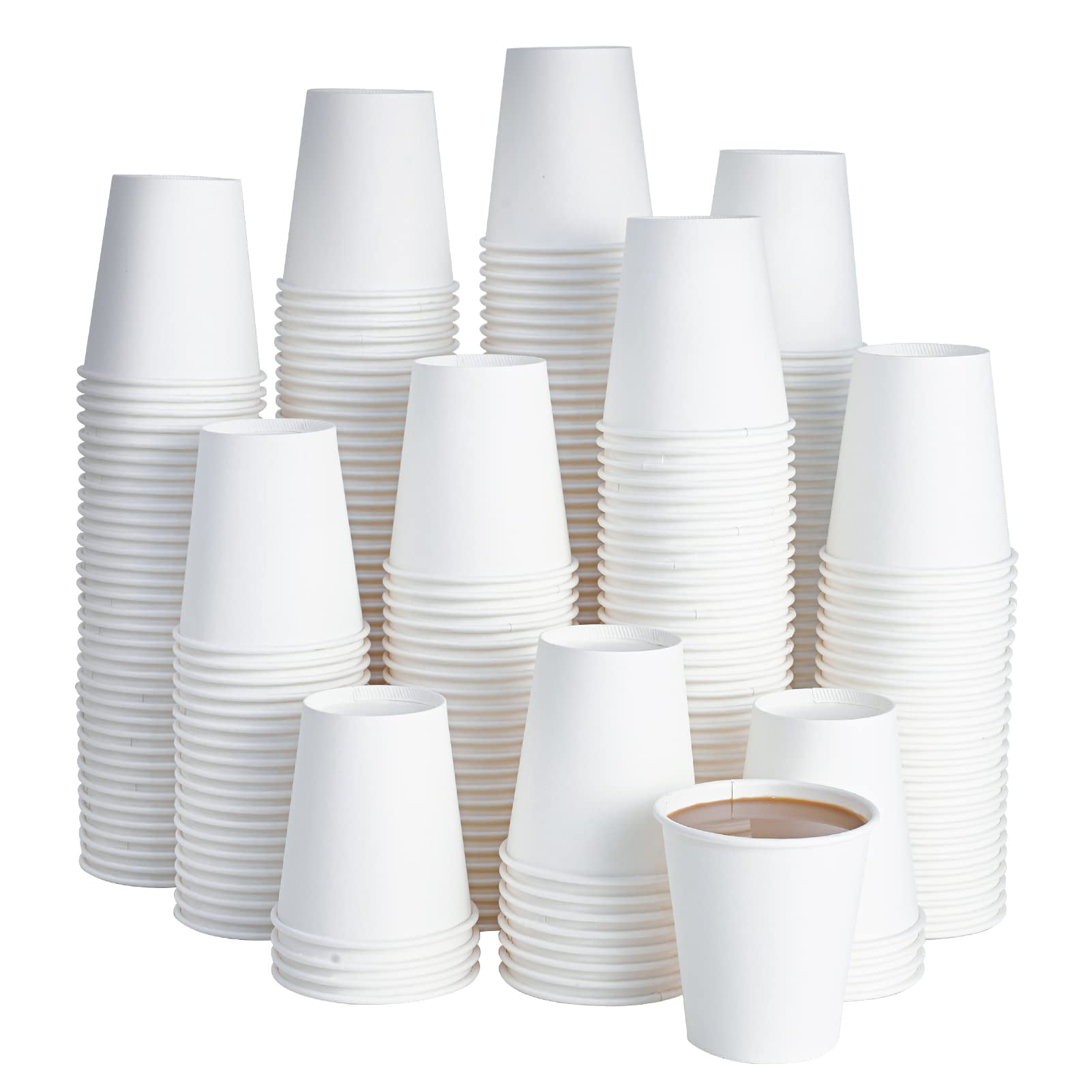 Taza De Café Desechable De Papel Litopak, 300 Ml, 270 Unidades, Color Blanco