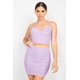 thumbnail image 1 of Conjunto de Top de Tirantes Fruncido y Minifalda, 1 of 5