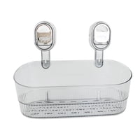 Bothyi - Estante De Ducha Con Ventosa, Sencillo, Para Cocina, Baño, Lavadero, Color Gris