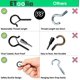 thumbnail image 3 of Ganchos de rosca Etoolia Q Hanger, 36 unidades con hebilla de seguridad y broca, 3 of 9