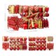 thumbnail image 5 of Set de 106 adornos esféricos navideños SHareconn en rojo y dorado, 5 of 6
