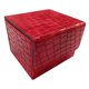 thumbnail image 1 of Caja Para Baraja De Cartas Coleccionables, Almacenamiento De Cuero PU Para álbum De Cartas De Fútbol TCG, Color Rojo, 1 of 5