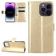 thumbnail image 3 of Funda tipo libro para iPhone 15 PRO MAX, cartera todo‑en‑uno, funda multifuncional con tarjetero y correa de muñeca desmontable, 3 of 4