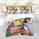 thumbnail image 5 of NARUTO Conjunto de sábanas temático, trío de piezas, cómodo y amigable con la piel, diseño único, regalo de decoración para el hogar para familiares, amigos y fans,173X218cm, 5 of 6