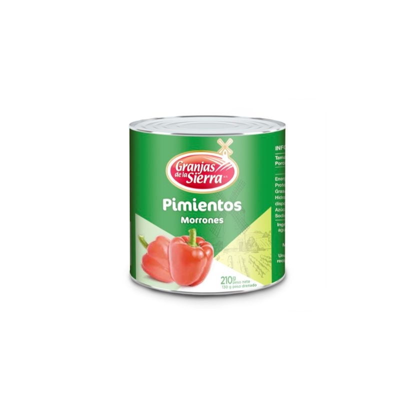 Pimiento Morrón En Conserva 185 g Granjas De La Sierra