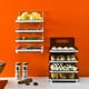 thumbnail image 2 of 1pc Foldable Side Dish Tray, Wall Mounted Kitchen Storage Rack, Vegetables Fruit Prepare Plate Hot Pot Dish Holder Tray Table Dish Organizer, Space Saver, Kitchen Accessories, 2 of 2