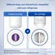 thumbnail image 3 of Filtro de agua para refrigerador Waterdrop Plus W10295370A, paquete de 2, 3 of 9