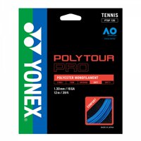 Cuerda De Tenis Yonex Poly Tour Pro 16L/1.30Mm Azul 12 Mts.