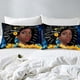 thumbnail image 4 of 3PCS Sexy Black Girl Duvet Cover Queen Set Pink Bag High Heels Get Naked Inspirational Quotes African American Bedding Set, 4 of 5