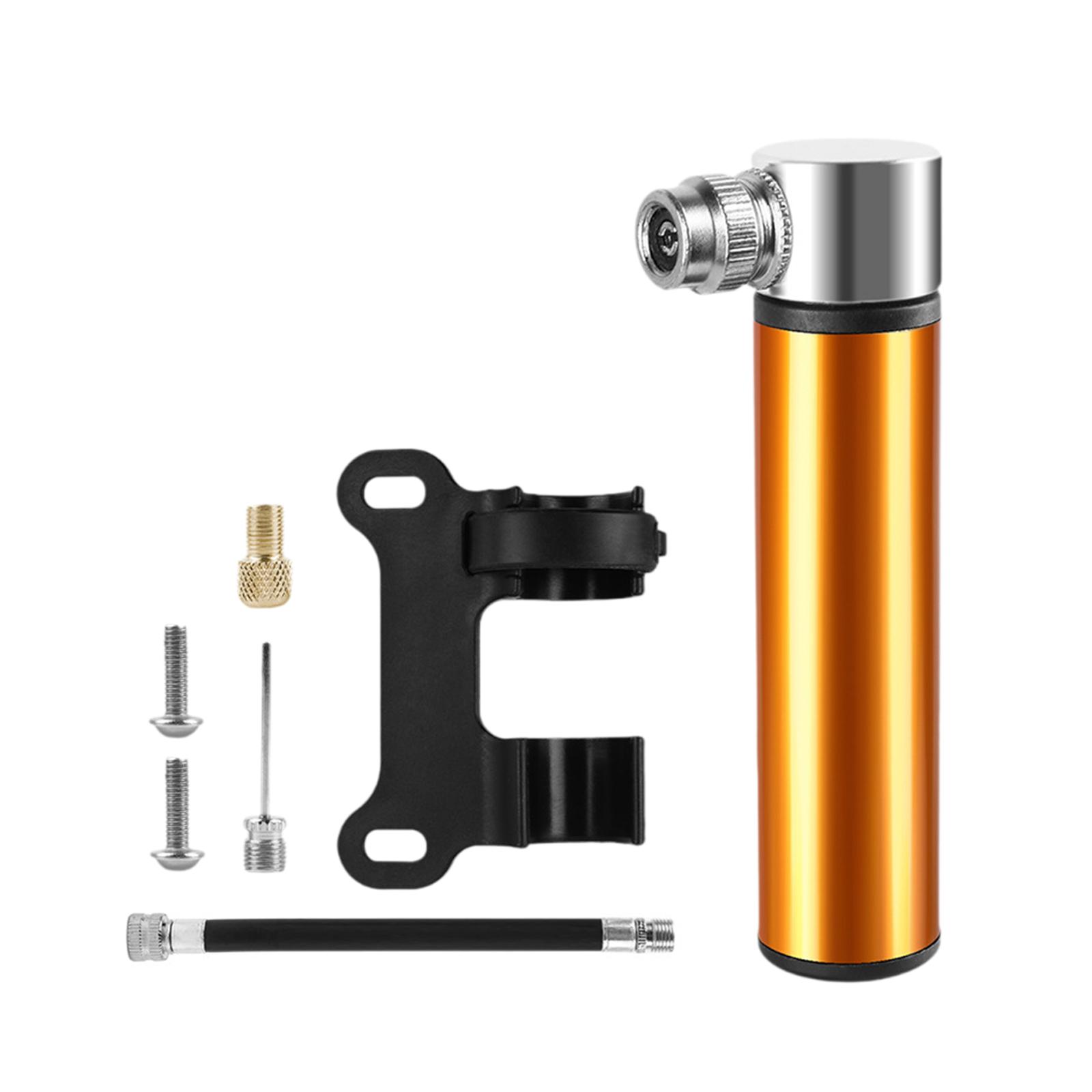 Magideal - Minibomba De Neumáticos Cnc De 120 Psi Para Bicicleta De Carretera Y Montaña, Inflador Portátil De Alta Presión Para Balones De Fútbol, Baloncesto Y Oro Y Soporte