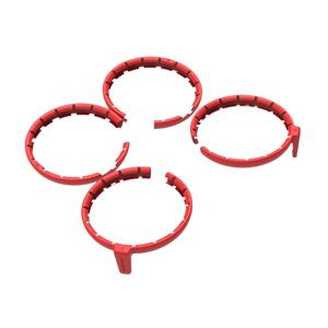 Bothyi - 4 Protectores De Hélice Para Dron Rc, Color Rojo