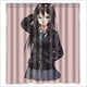 thumbnail image 1 of Cortina de ducha de anime de colegiala con ganchos, tamaño 66 x 72 pulgadas, 1 of 3