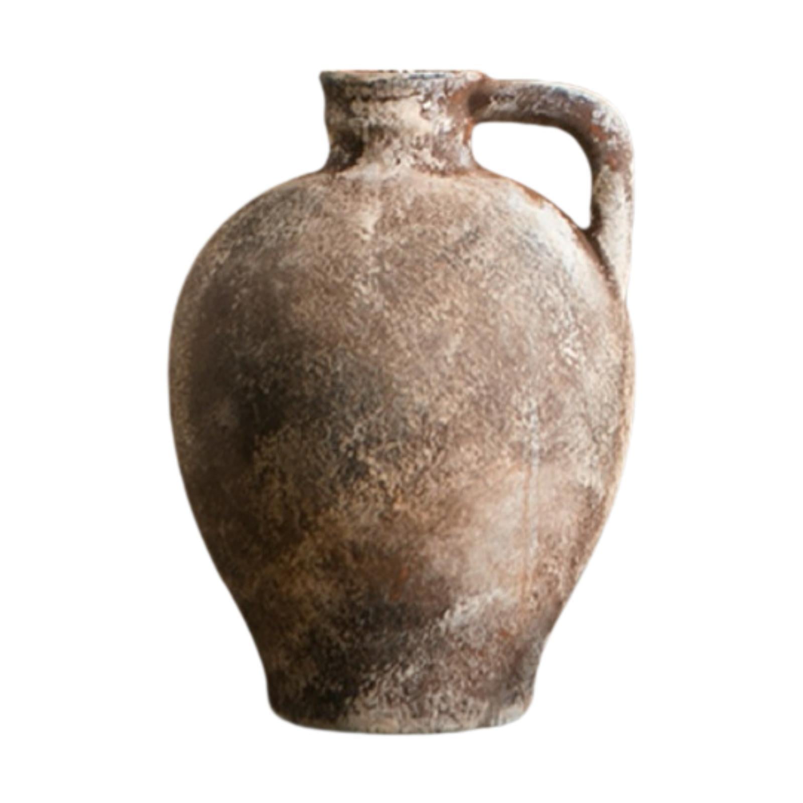 Bothyi - Vase De Cerámica Contenedor De Plantas De Manualidades Retro Para El Comedor De Entrada Estilo Estantería A