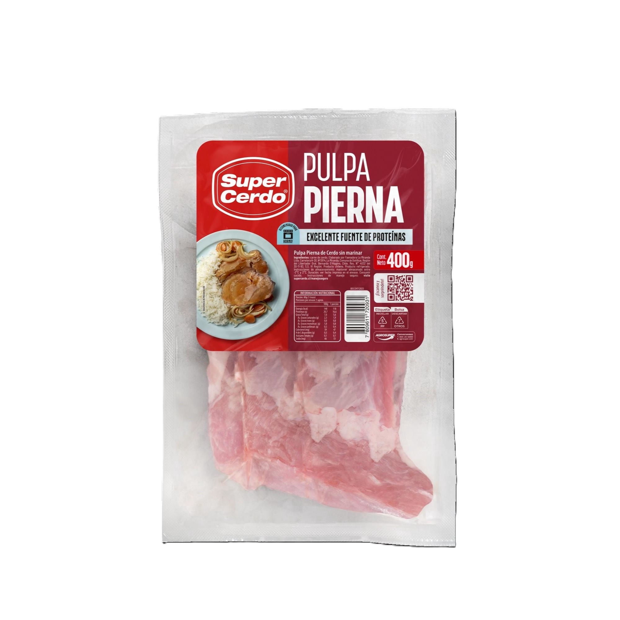 Pulpa De Cerdo Pierna 400 g Super Cerdo