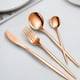 thumbnail image 5 of Juego de cubiertos dorados de 24 piezas, para 6 personas, de acero inoxidable, incluye cucharas, tenedores y cuchillos, ideal para cocina, hogar, oficina, restaurante, hotel., 5 of 5