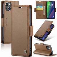 Caseme Tipo Cartera Iphone 15 Plus Con Cierre Magnético, Rfid, Tarjetero, Soporte, Carga Inalámbrica