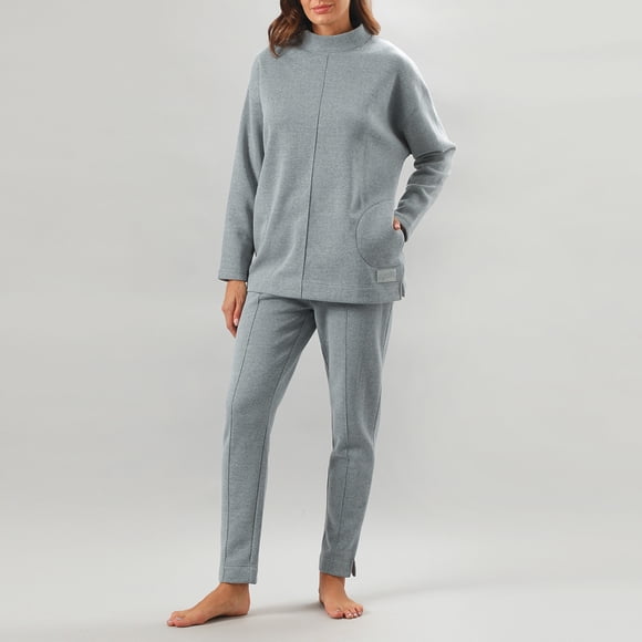 Poleron Cuello Subido Flores Loungewear Mujer 50294-75