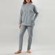 thumbnail image 1 of Poleron Cuello Subido Flores Loungewear Mujer 50294-75, 1 of 6
