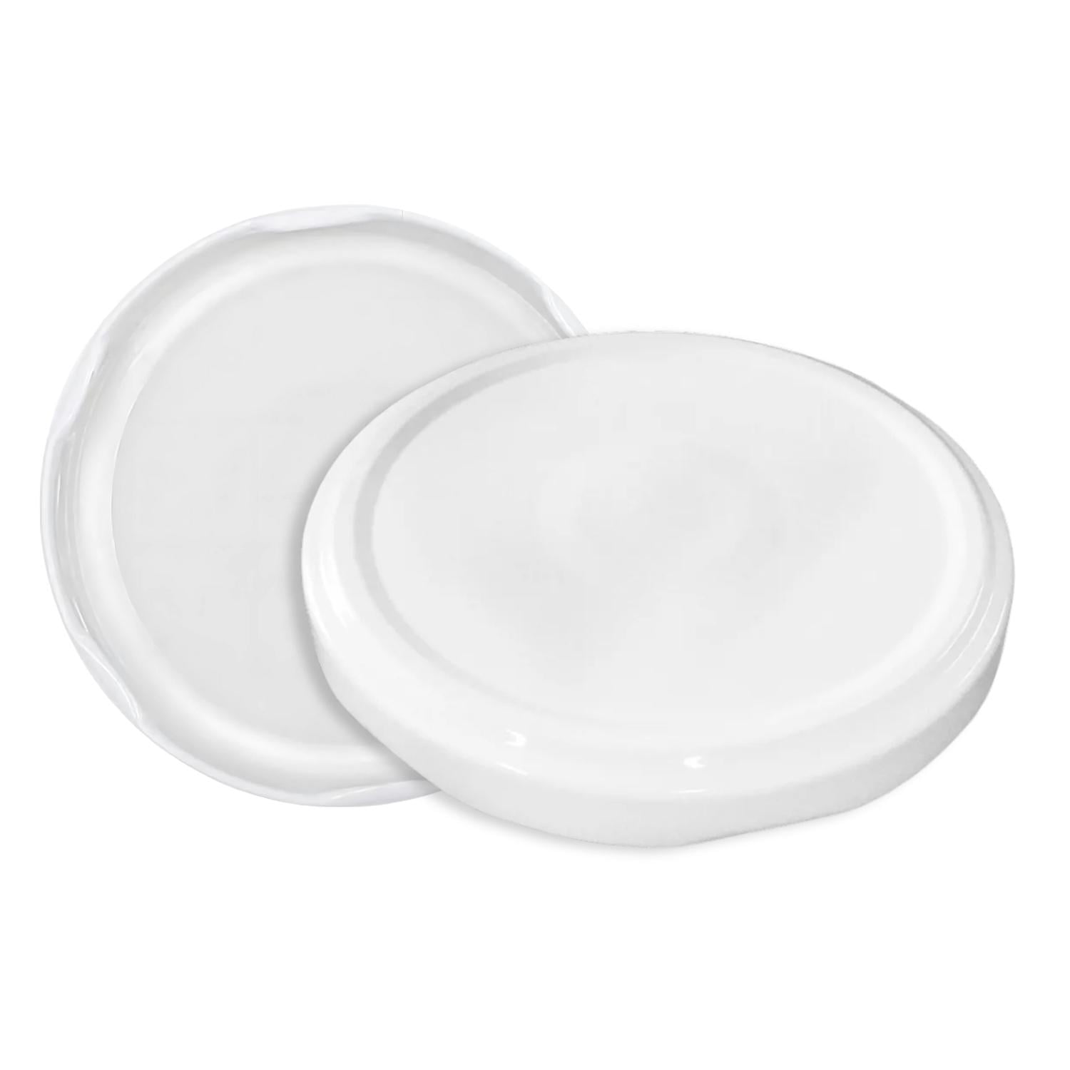 Genérico - Tapa 82mm Hermetico Para Frasco Conservero Vidrio Pack 36 Blanco