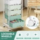 thumbnail image 4 of Carro organizador APEXCHASER de 6 cajones con tapa de madera, verde, 4 of 8
