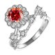 thumbnail image 1 of Anillos de Compromiso de Moissanita para Mujer 1 Uds Color D Claridad VVS1 Anillos de Diamante Anillos de Boda de Moissanita de Plata Esterlina S925 con Certificado, 1 of 8